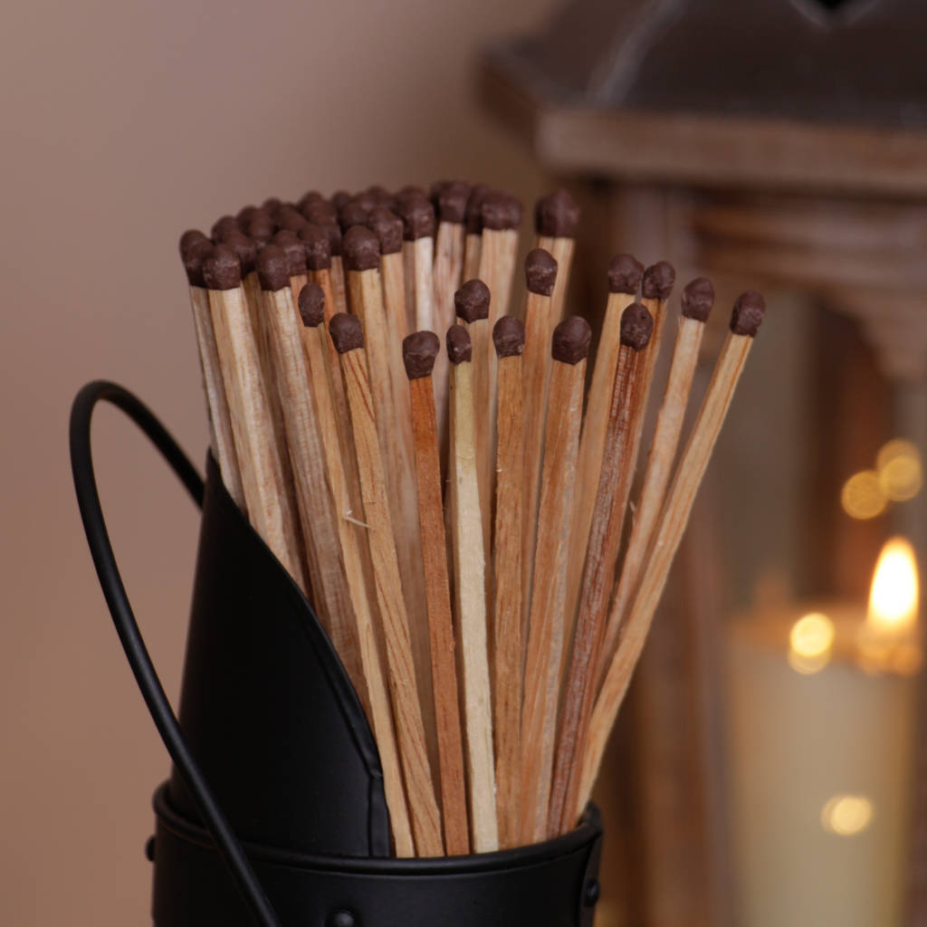 long fireside matches with holder and striker by dibor