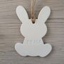 Personalised Easter Bunny Clay Decoration, thumbnail 2 of 6