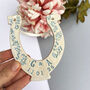 Ceramic Wedding Horseshoe With Blue Detail, thumbnail 2 of 9