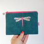 Embroidered Dragonfly Purse, thumbnail 4 of 6