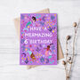 Mermaid Birthday Card, Girls 6th Birthday Card, thumbnail 2 of 3