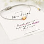 Personalised Teacher Bracelet Thank You Star Gift, thumbnail 1 of 5