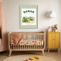 Babar Biking Nursery Art Print, thumbnail 2 of 4