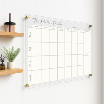 Personalised Acryic Weekly Family, 3 of 8