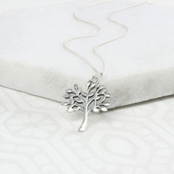 Silver Tree Of Life 50th Birthday Necklace, 6 of 10