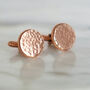 Hammered Solid Bronze Or Copper Cufflinks, thumbnail 6 of 11