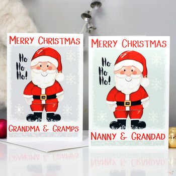 Personalised Santa Family Christmas Card, 5 of 12