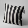 Black And White Cushion Cover With Striped Pattern, thumbnail 3 of 7