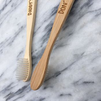 Personalised Bamboo Toothbrush With Soft Bristles, 2 of 5