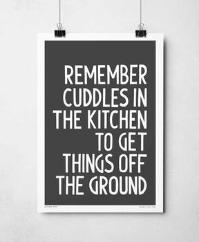 Remember Cuddles In The Kitchen Print, 8 of 8