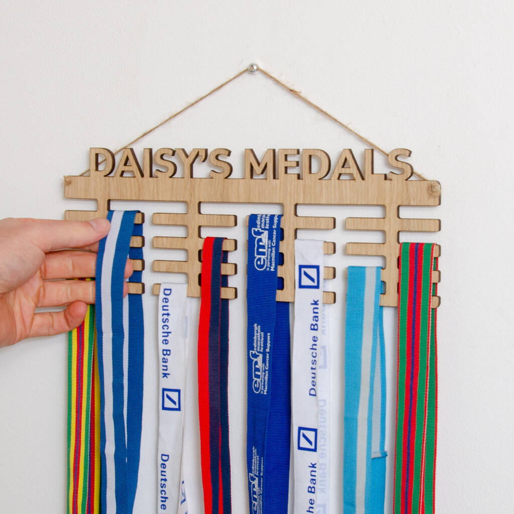 Personalised Running Gift Medal Board, 1 of 12