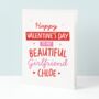 Girlfriend Personalised Valentines Card, thumbnail 1 of 5