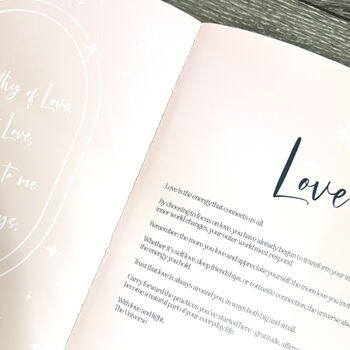 Personalised Manifestation Book And Journal The Love Edition, 4 of 5