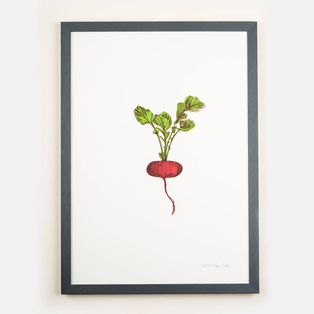 Red Radish Vegetable Wall Art, 1 of 4