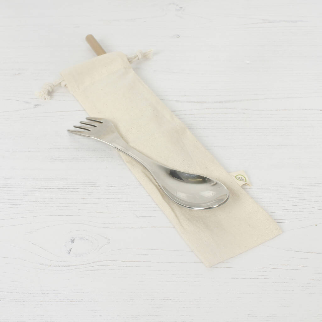 Reusable Organic Cotton Utensil Bag By Green Tulip