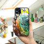 Green Acrylic Pattern 'Bad Hair Day' iPhone Case, thumbnail 1 of 2