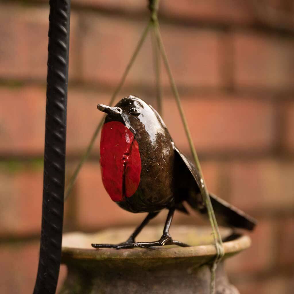 Robin Handmade Recycled Metal Garden Sculpture By Chi Africa