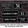 New Reflective Personalised House Number Sign, thumbnail 3 of 3