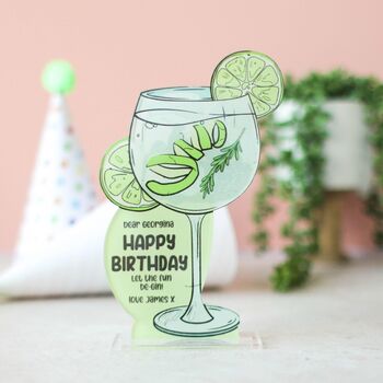 Personalised Cocktail Card, Gin And Tonic, 6 of 6