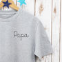 Fathers Day Embroidered Papa T Shirt, thumbnail 3 of 4