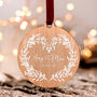 Personalised Wooden Christmas Bauble Gift For Couples, thumbnail 1 of 3