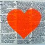 Recycled 'Spray It With Love' Heart Neon Spray Painted Print, thumbnail 2 of 6