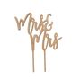 Wooden Mrs And Mrs Cake Topper, thumbnail 2 of 2