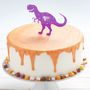 Personalised T Rex Dinosaur Birthday Cake Topper, thumbnail 1 of 6