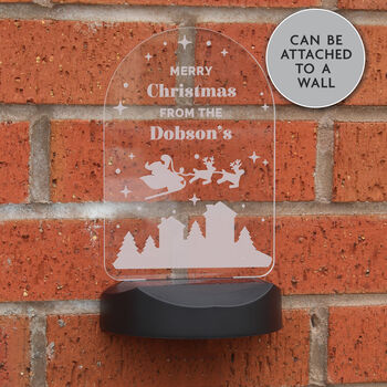 Personalised Christmas Solar Garden Light – Add Your Own Christmas Message, 7 of 11