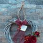 Valentines Red Rose Heart Hanging Wreath, thumbnail 6 of 6