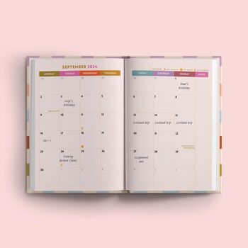 2024 2025 Academic Diary | A5 Hardcover | Checks, 2 of 9