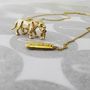 Personalised Lioness Mother And Baby Necklace, thumbnail 4 of 12