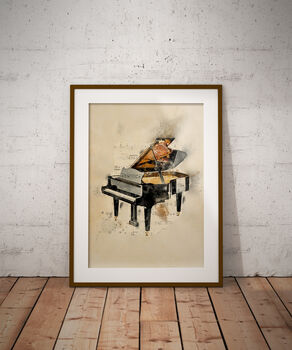 Set Of Musical Instrument Prints, 4 of 5