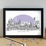 Bradford Skyline Cityscape Art Print Unframed, thumbnail 5 of 6