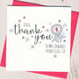 Personalised Rosette Teacher Thank You Card, thumbnail 2 of 3