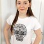 Colour In Adult Skull T Shirt, thumbnail 1 of 10
