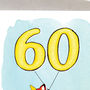 Fox Illustrated 60th Birthday Card, thumbnail 3 of 7