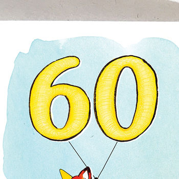 Fox Illustrated 60th Birthday Card, 3 of 7