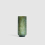 Reeded Green Cylindrical Glass Vase, thumbnail 3 of 5