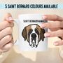 Saint Bernard Face Mug, thumbnail 1 of 5