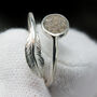 Feather Cremation Ashes Adjustable Memorial Ring, thumbnail 4 of 7