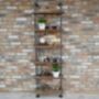 Tall Industrial Wall Pipe Shelves Ladder Shelving Unit, thumbnail 1 of 2