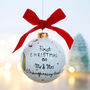 Personalised First Christmas As Mr And Mrs Bauble, thumbnail 11 of 12