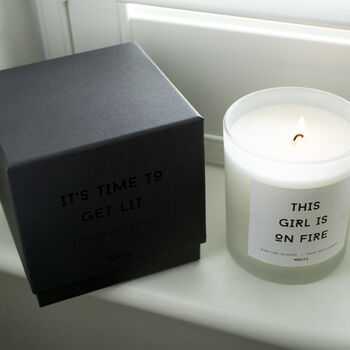 White Frosted Glass Empowering Candle, 6 of 6