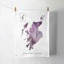 Scottish Highlands And Islands Watercolour Tea Towel, thumbnail 1 of 7
