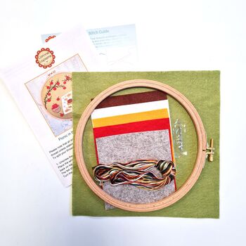 Picnic In The Orchard Felt Appliqué Hoop Kit, 3 of 3