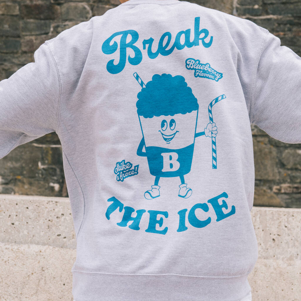 Break The Ice Men's Sweat With Slush Ice Drink Graphic, 1 of 4