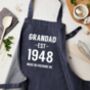 Personalised Denim Big Year Apron, thumbnail 1 of 5