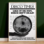 Disco Newspaper Poster, thumbnail 1 of 9