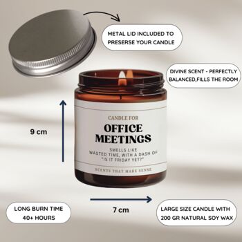 Funny Candle Colleague Gift Office Meetings, 3 of 7